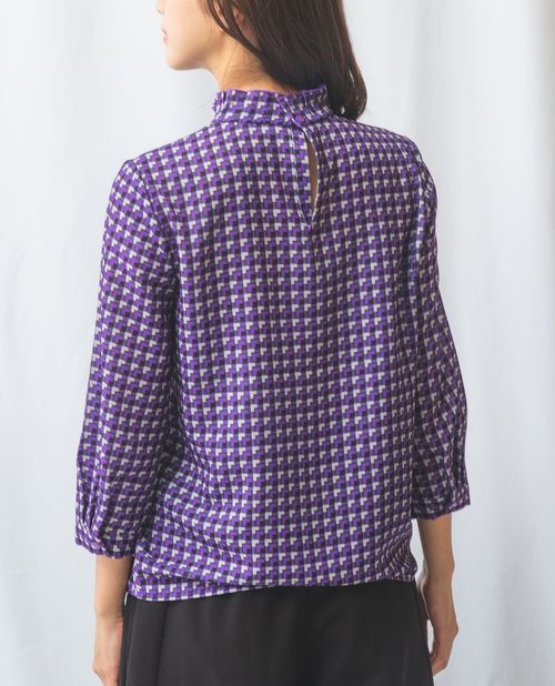 楽天市場】＼ポイント5倍／【50%OFF】《幾何柄 スタンド 七分袖