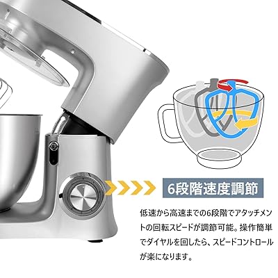 楽天市場】スタンドミキサー 卓上ミキサー 8L大容量 3種類