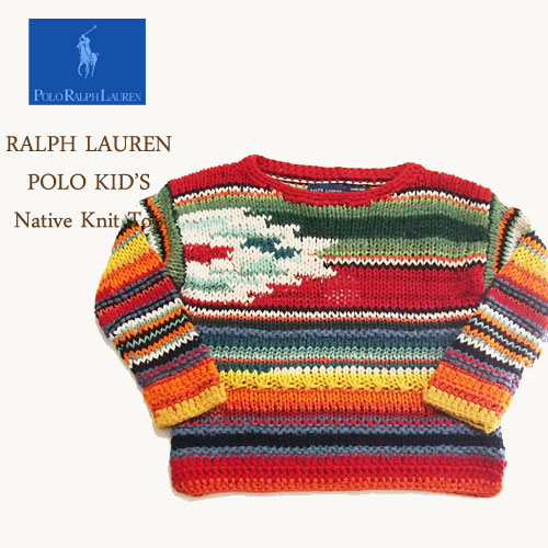 楽天市場】ラルフローレン ポロ キッズ ハンドニット マルチカラー