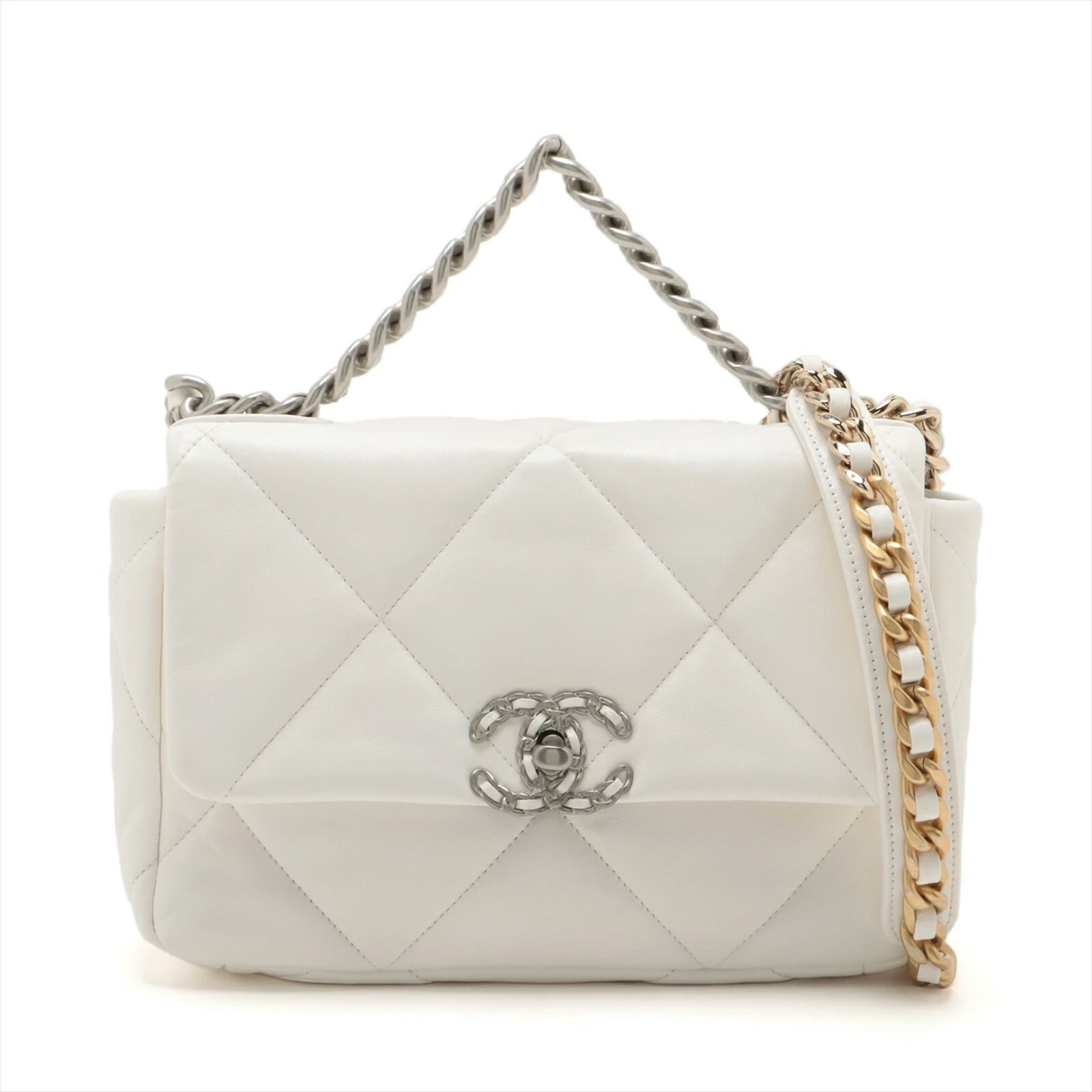楽天市場】CHANEL シャネル 19 チェーンショルダーバッグ ラムスキン