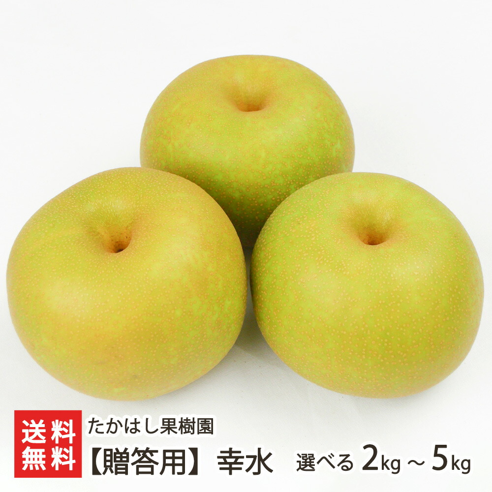 楽天市場】新潟産 日本梨 贈答用 幸水 選べる 2kg（4〜8玉） 〜 5kg（8