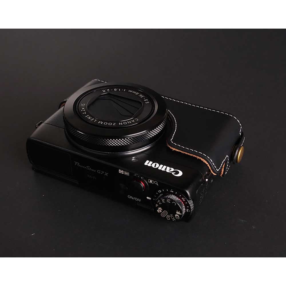 楽天市場】Canon PowerShot G7X 用 レザー ケース Black ブラック TP