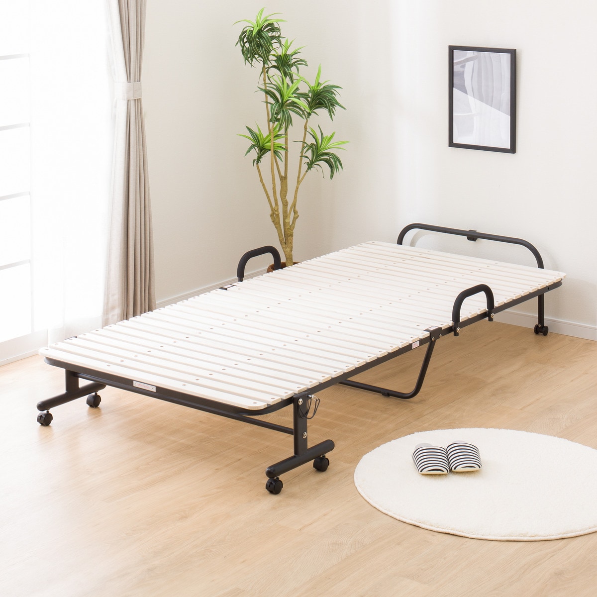 楽天市場】折りたたみすのこベッド (ハングJY W100) ニトリ 【玄関先迄