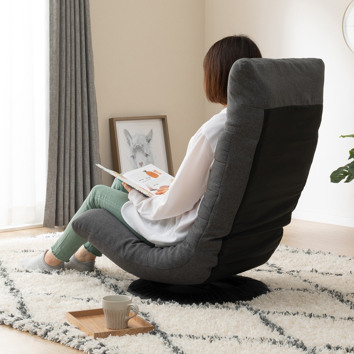 楽天市場】[幅57cm] 首リクライニング回転座椅子 (Nクレシエ DGY) 座椅