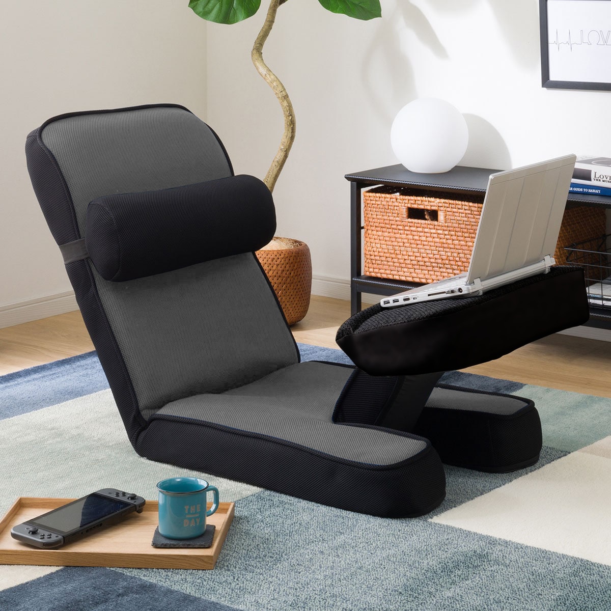 楽天市場】ゲーミング座椅子 専用テーブルカバー付(LC-B12TAB) グレー