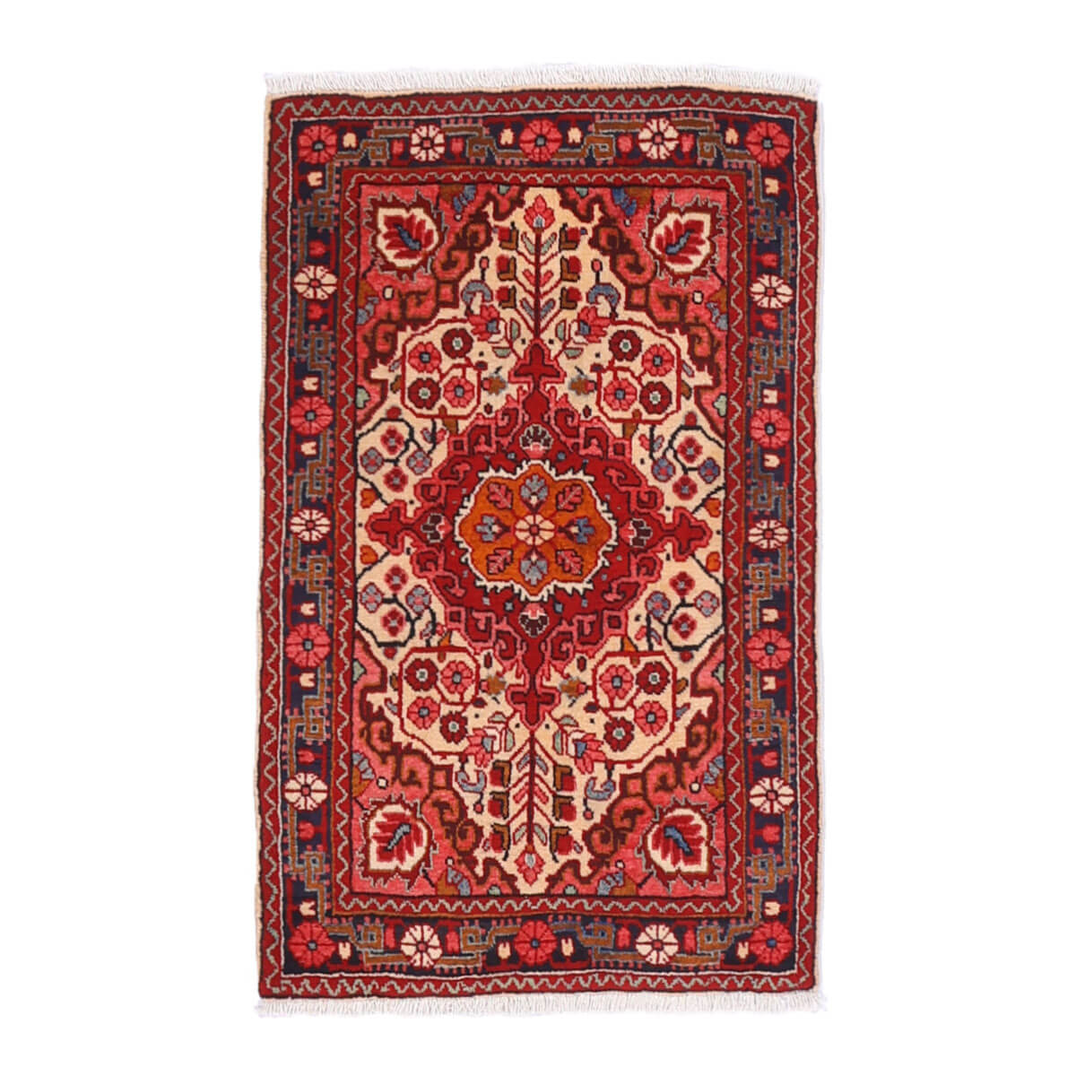 楽天市場】ペルシャ絨毯 イラン製 リビングサイズ 103×63cm 手織り