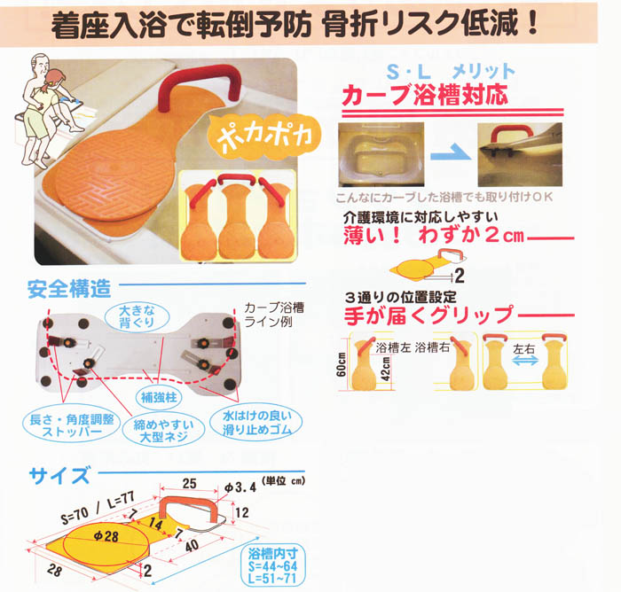 楽天市場】福浴 回転バスボード S FKB-01-S : オアシスプラス