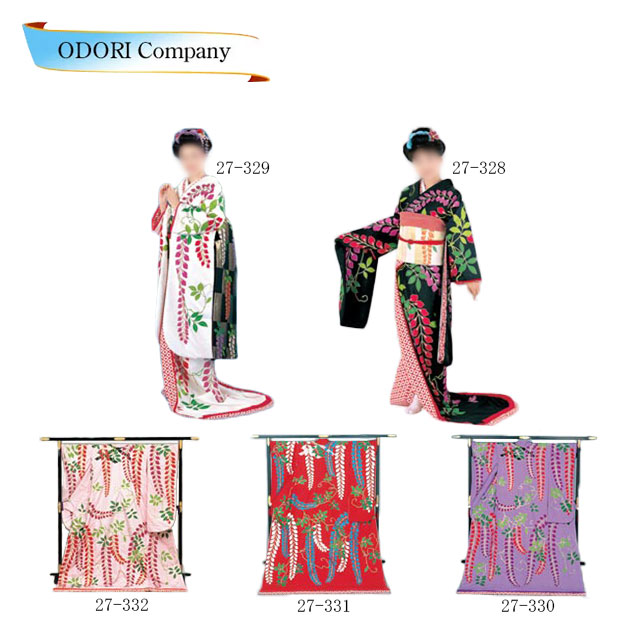 楽天市場】踊り 着物 裾引き振袖 着物 大衆 演劇 藤娘衣裳 仕立上がり