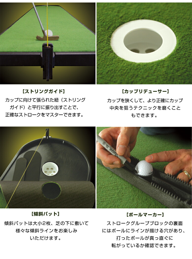 楽天市場】ゴルフ パター 練習 ツアーリンクス トレーニングエイド