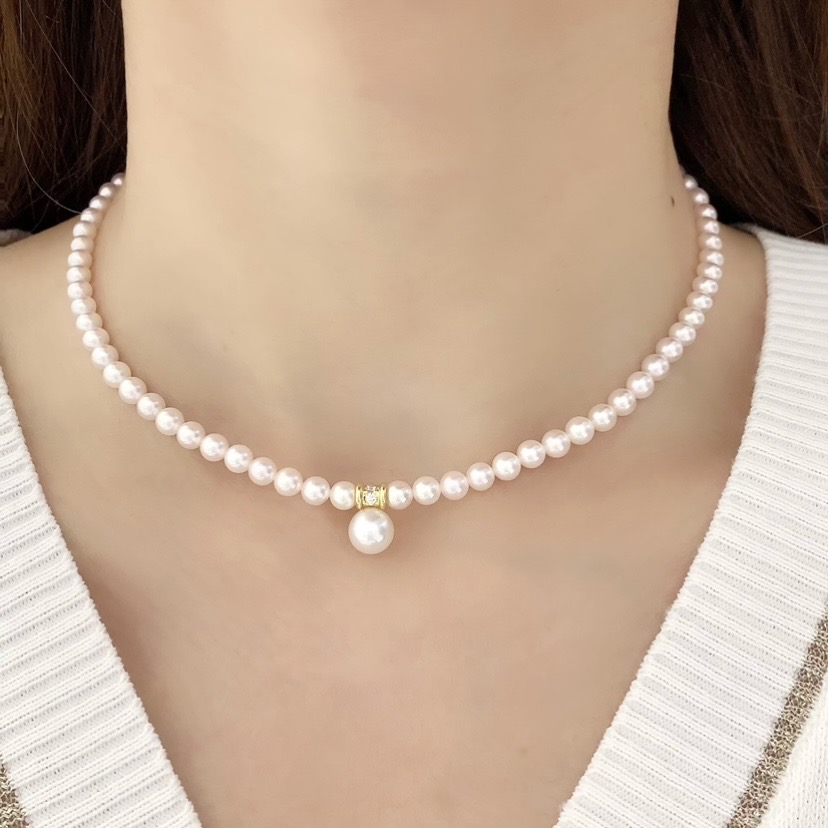 楽天市場】ミキモト ネックレス MIKIMOTO あこや真珠 ダイヤモンド