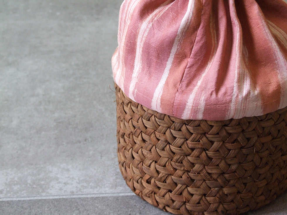 楽天市場】純国産 山葡萄かごバッグ 鉄線編み 巾着バッグ : おまめ