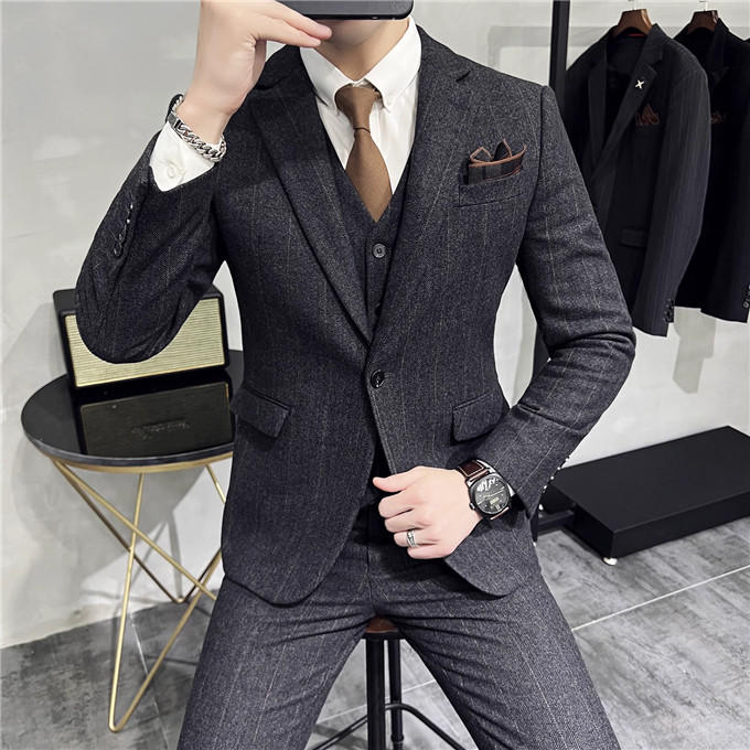 楽天市場】セットアップ スーツ メンズ ウール ツイード スリーピース