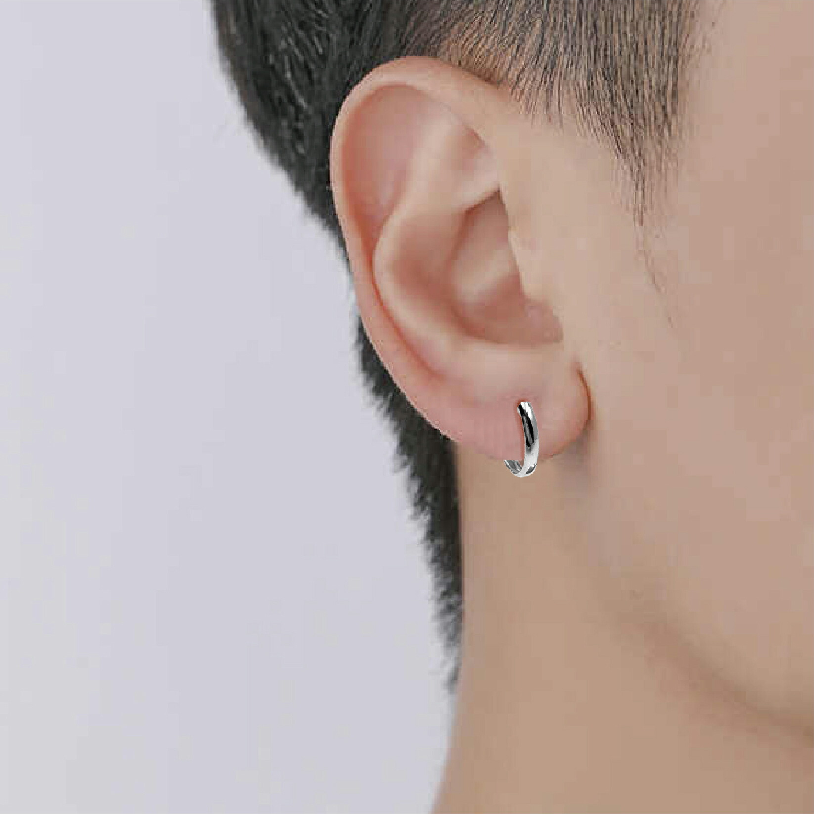 楽天市場】【新品 フープ ピアス】K14 14金 ホワイトゴールド フープ