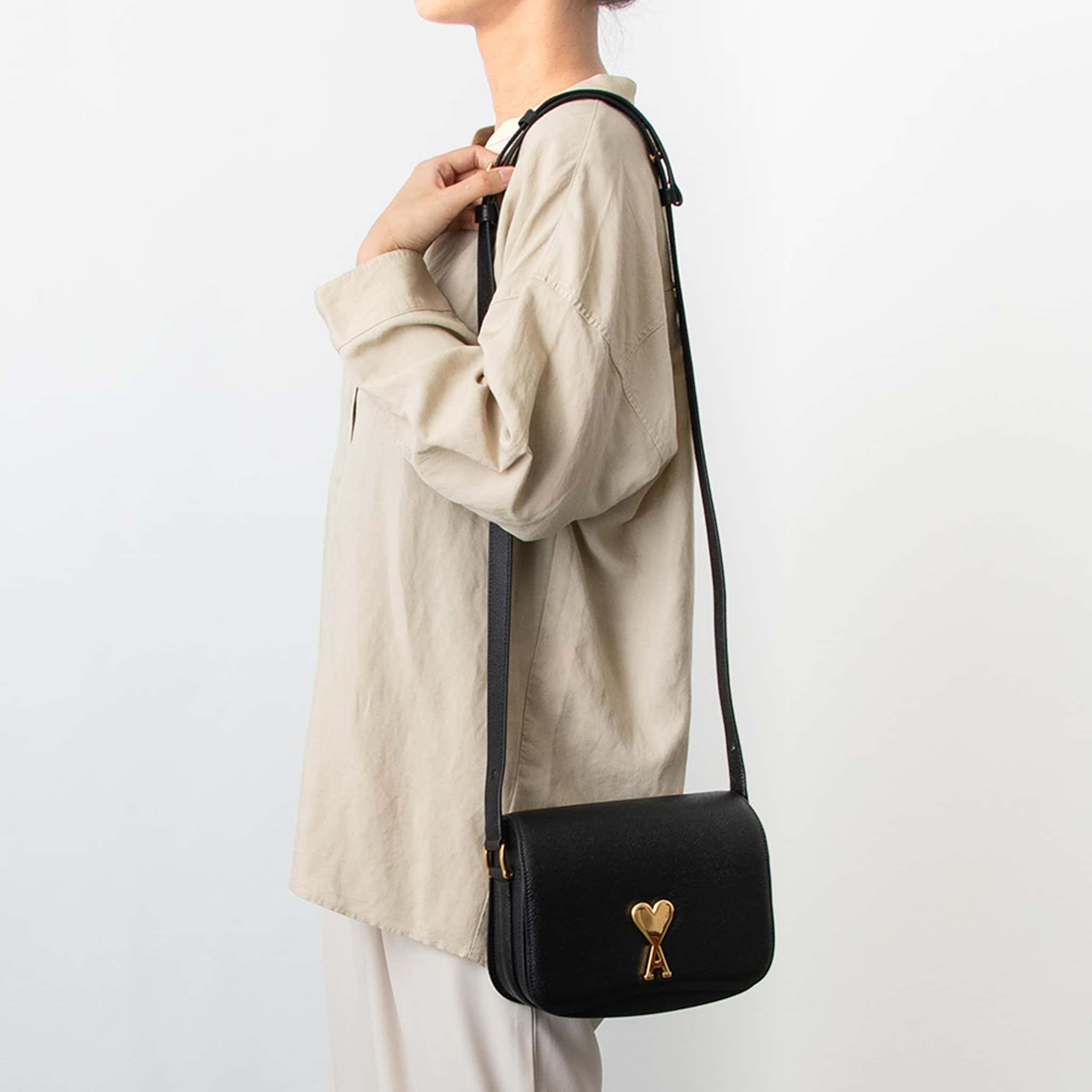 楽天市場】アミパリス AMI PARIS バッグ ショルダーバッグ ブラック