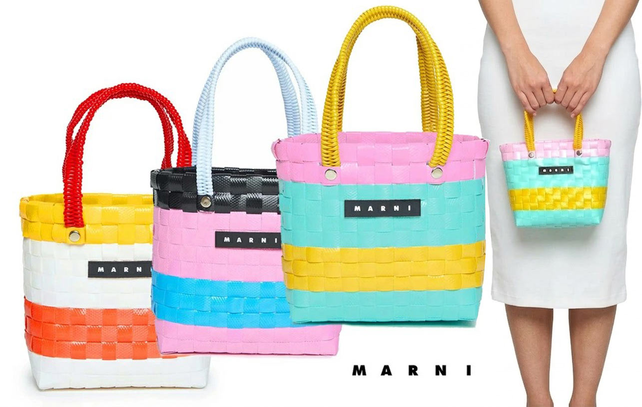 楽天市場】マルニ MARNI かごバッグ サンデーモーニングバッグ