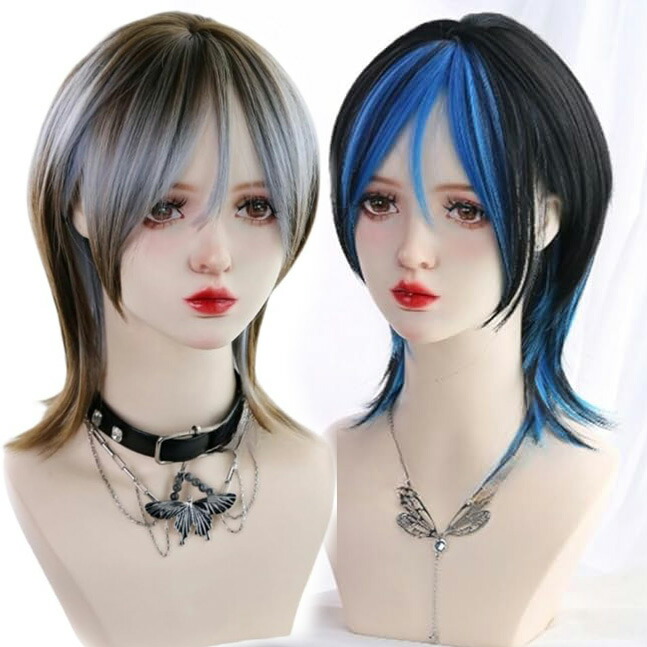 楽天市場】地雷系 ウィッグ 原宿風 セット ショートウィッグ ボブ