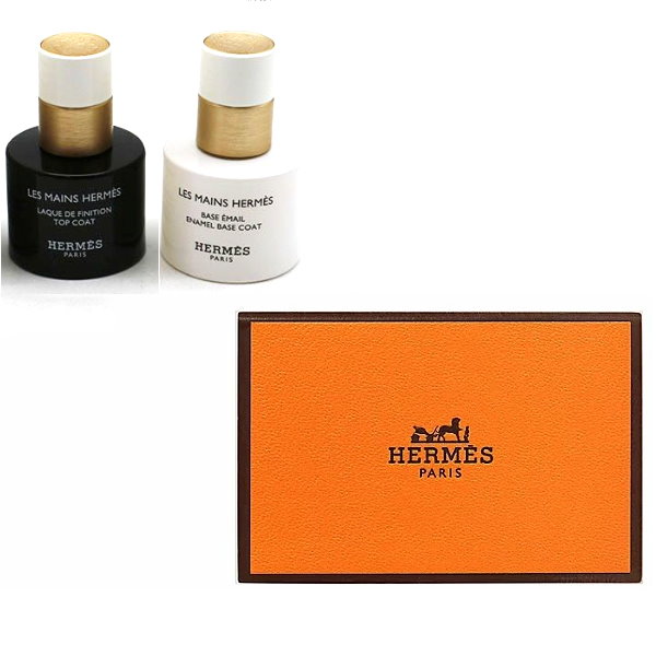 <新品未使用>エルメス　トップコート&ベースコート&マニキュア3色 新品未使用>エルメス トップコート&ベースコート&マニキュア3色 新品未