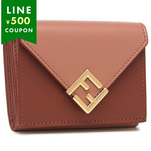楽天市場】フェンディ 三つ折り財布 ピンク レディース FENDI 8M0480
