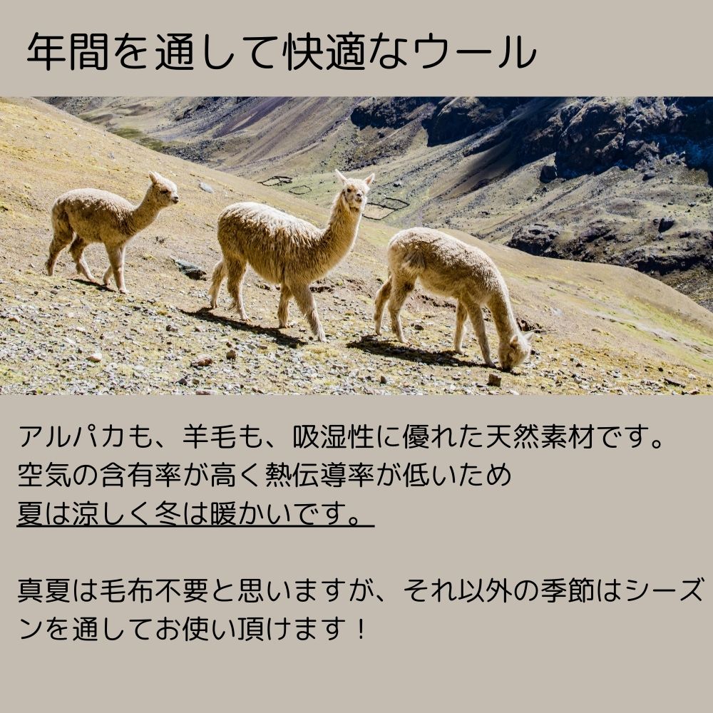 楽天市場】【南米産】アルパカ ウールブランケット キャンプ