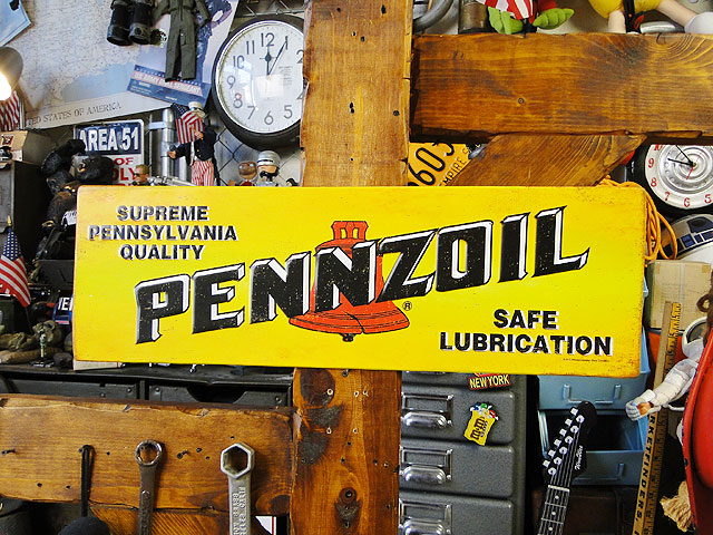 楽天市場】ペンズオイル エンボスティンサイン （レクタングル） 看板