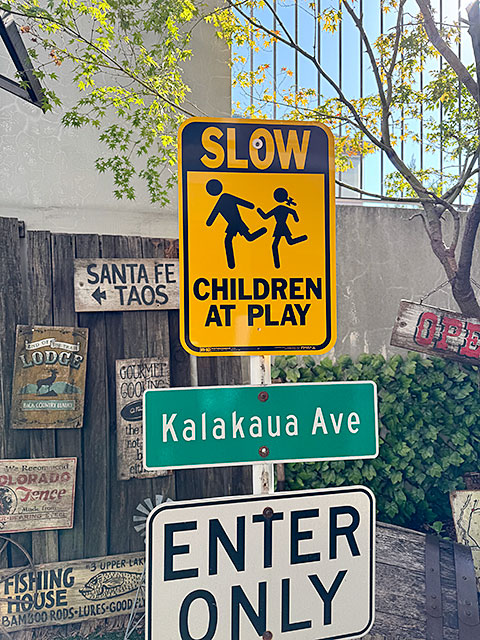 楽天市場】「スロー 子供が遊んでます」 アメリカン アルミサイン