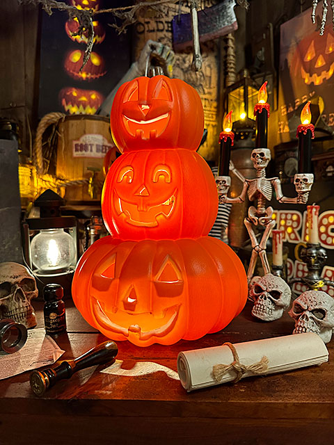 楽天市場】【即納】【在庫あり】パンプキンランタン トリプルフェイス