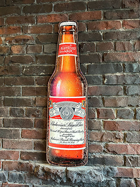 エース☆Budweiser ON TAP サイン大型壁掛け エース☆Budweiser ON TAP