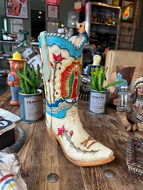 楽天市場】ウエスタンブーツ オブジェ プランター （グアダルーペ