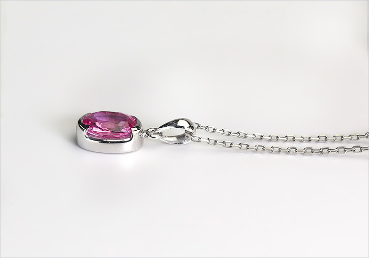 楽天市場】プラチナ(Pt900)ピンクサファイアペンダントトップ(0.85ct