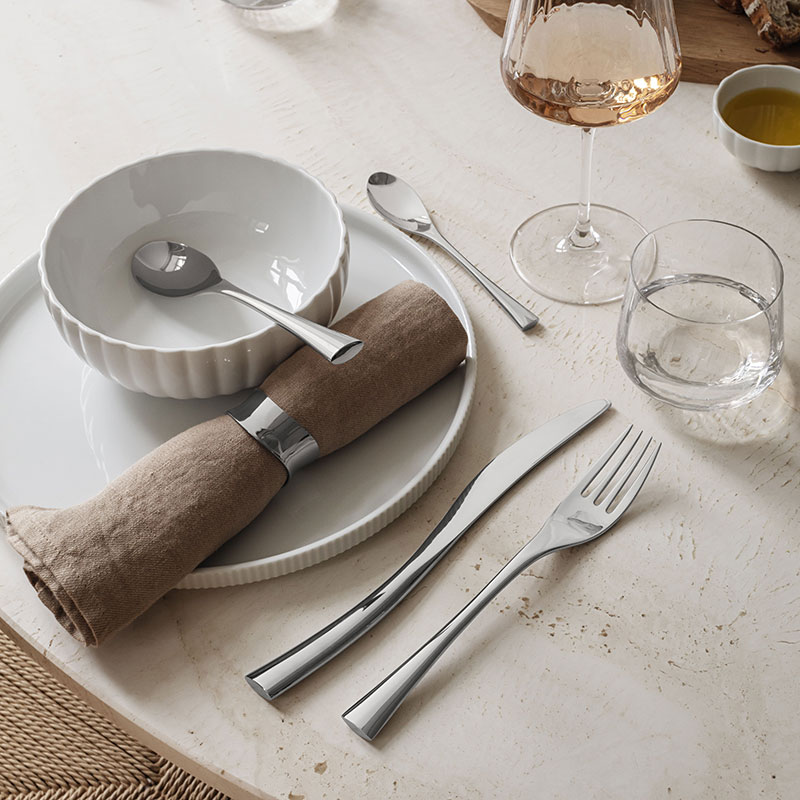 楽天市場】ジョージジェンセン カトラリー 16本セット コブラ シルバー