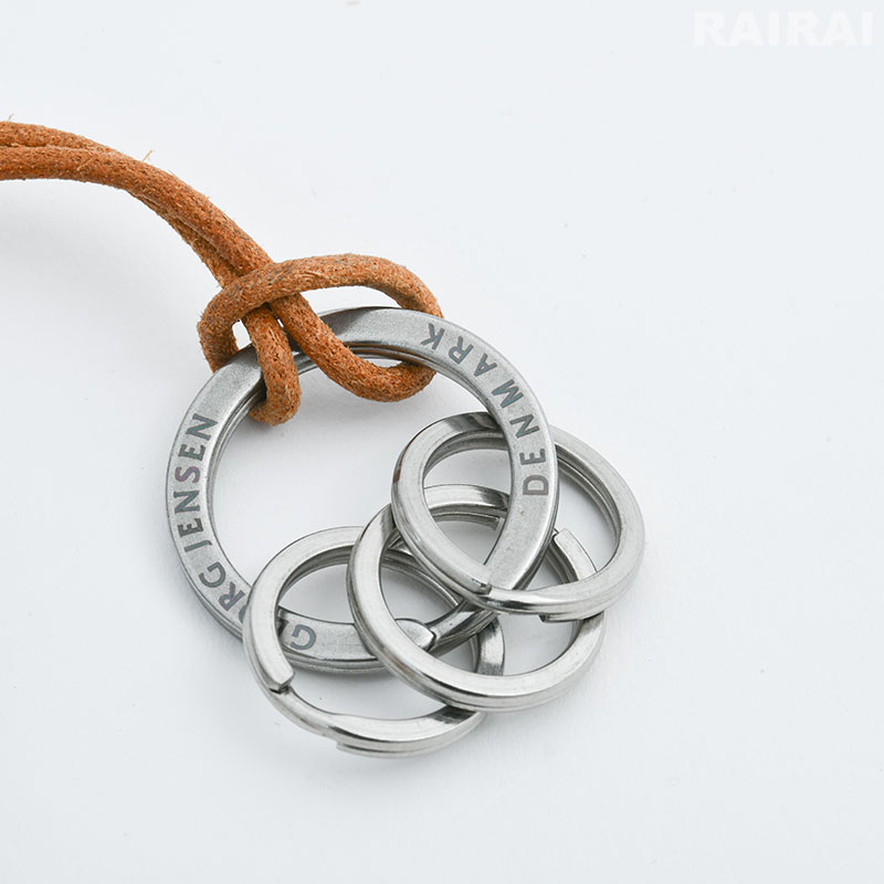 楽天市場】ジョージジェンセン キーリング レザーストラップ付き