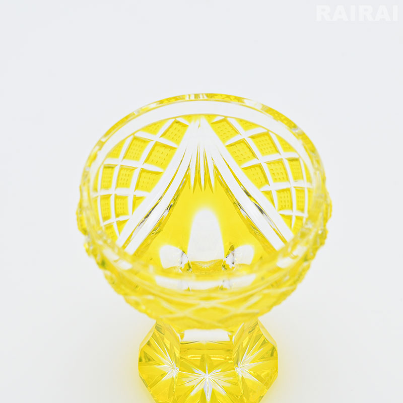 楽天市場】薩摩切子 創作 馬上杯 島津薩摩切子 金赤 黄 薩摩ガラス工芸