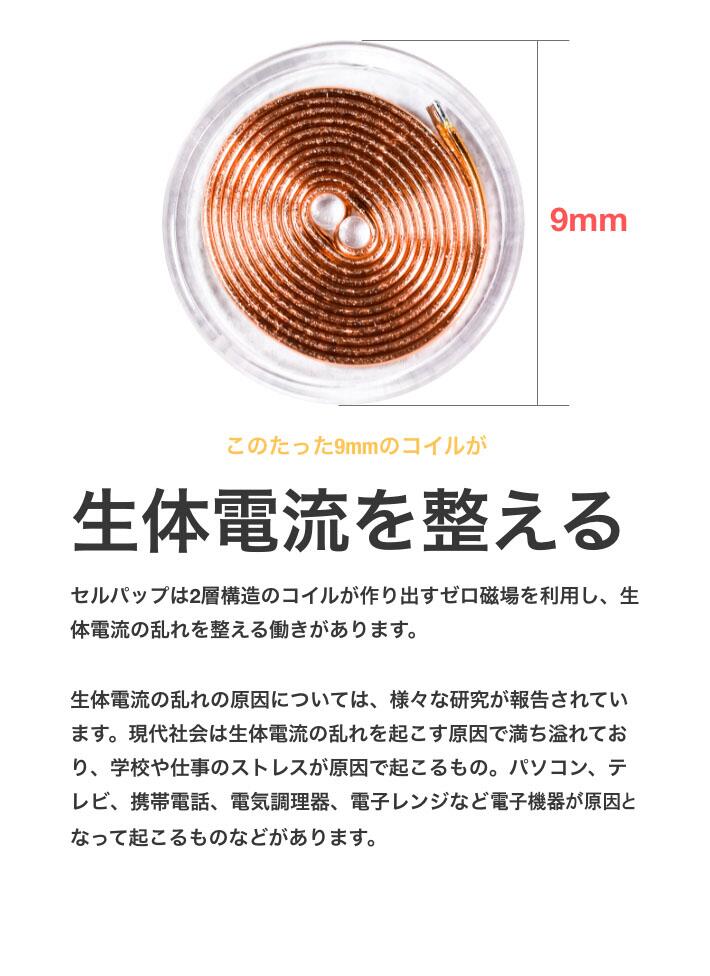 楽天市場】セルパップ ゼロ磁場アーシング コイル 10個セット【透明