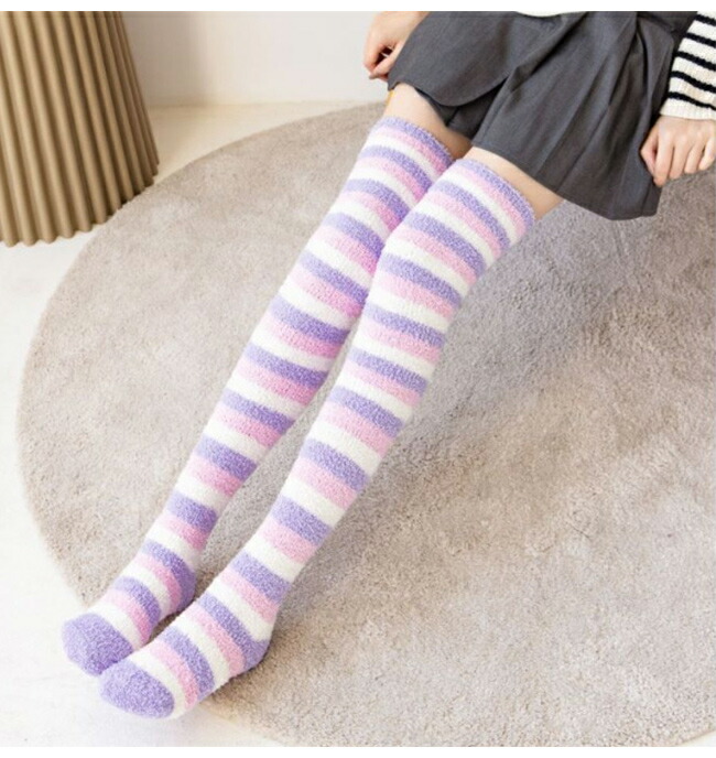 楽天市場】もこもこ 靴下 ハイソックス ルームソックス レディース