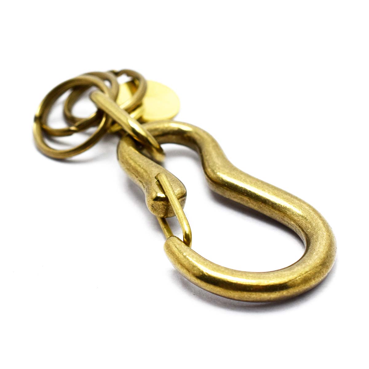 楽天市場】【送料無料】国産 真鍮 カラビナキーフック キーホルダー