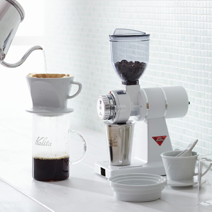 楽天市場】カリタ ナイスカットG 電動コーヒーミル グラインダー 白色