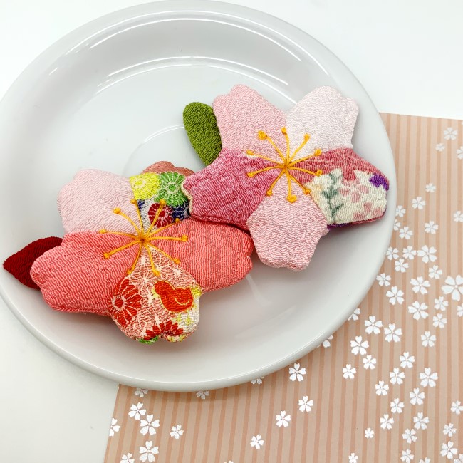 楽天市場】ちりめん細工 キット ちりめん パーツ 花 [季節のお花 桜