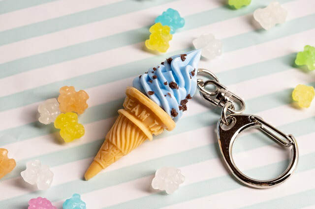 楽天市場】キーホルダー ソフトクリーム チョコミント アイス 食品