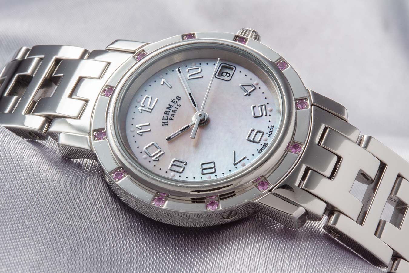 楽天市場】エルメス クリッパー ナクレ Ref.CL4.230 スチール(SS