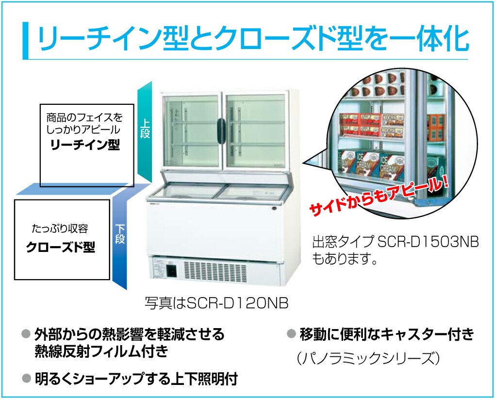 楽天市場】SCR-D1908NL パナソニック 冷凍ショーケース デュアル型