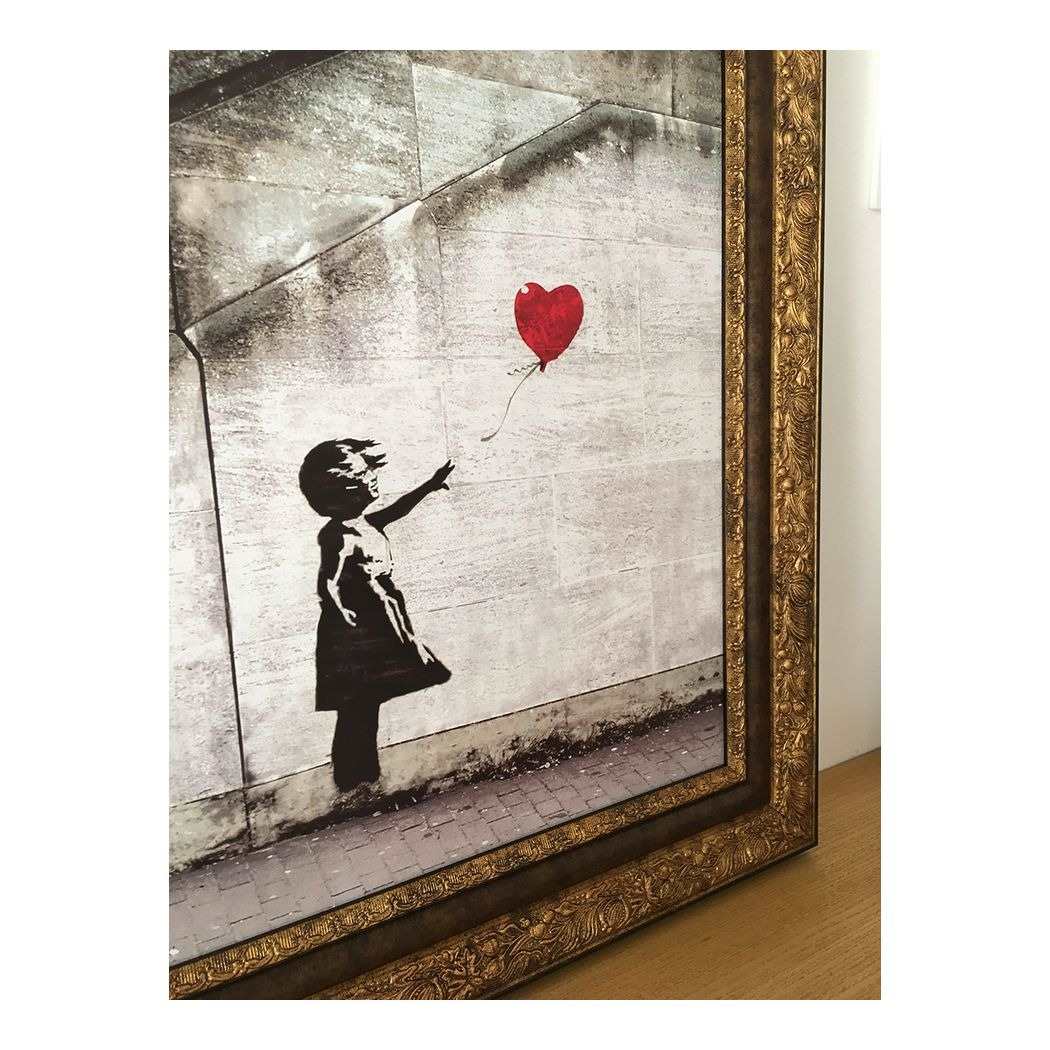 限定額装】Banksy Angel with Paint プリント/バンクシー 限定額装