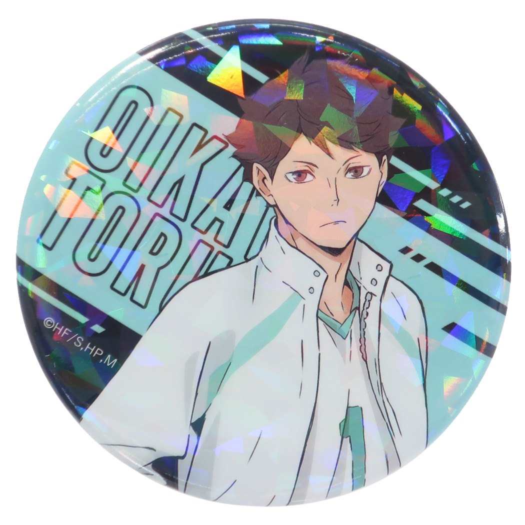 ハイキュー トレーディング ホログラム 缶バッジ 主将 及川徹 100点