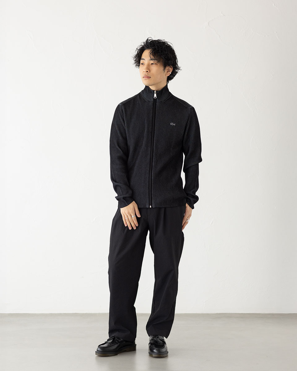 楽天市場】ラコステ リブニットトラックジャケット ドライバーズニット