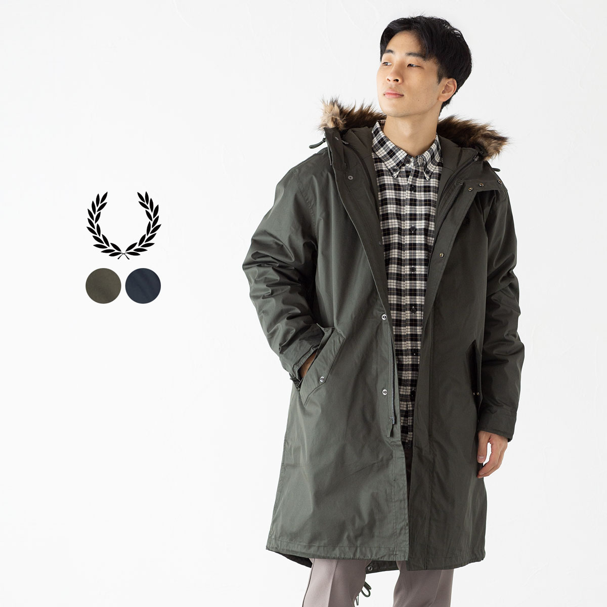 楽天市場】フレッドペリー FRED PERRY モッズコート ジップイン