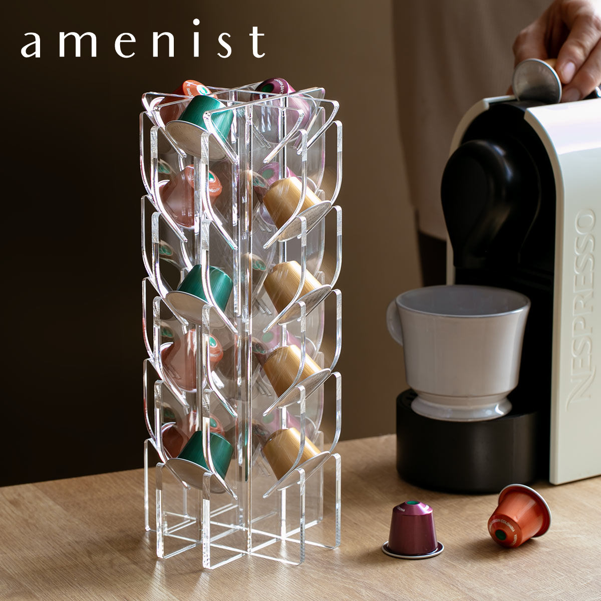 楽天市場】【レビュー特典付き】 コーヒーカプセルスタンド