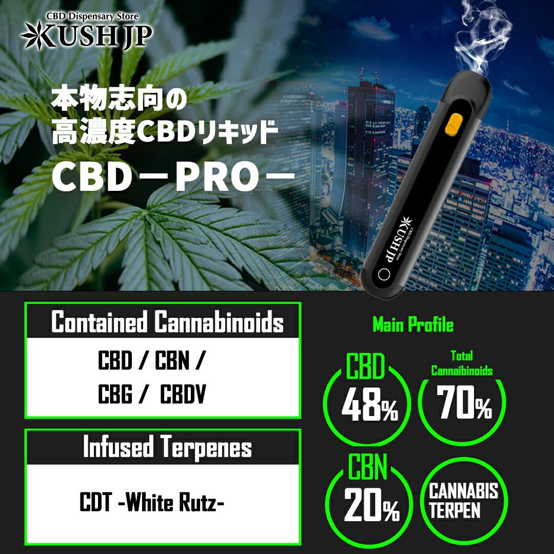 楽天市場】【開けてすぐ吸える】高濃度 KUSH JP 3本セット CBD/CBG/CBN