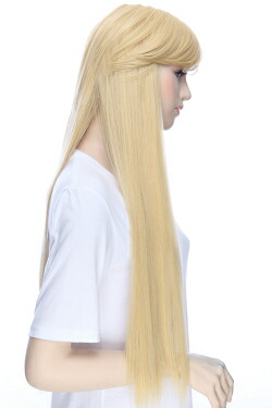 楽天市場】ロングストレート77cm【シャンパンゴールド】【ウィッグ