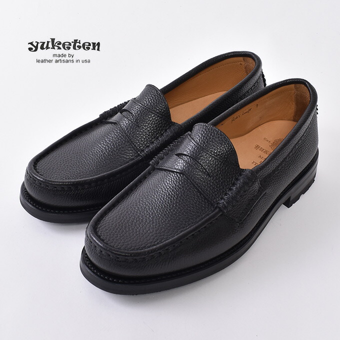 楽天市場】YUKETEN / ROB'S LOAFER with VIBRAM SOLE / Grain Black