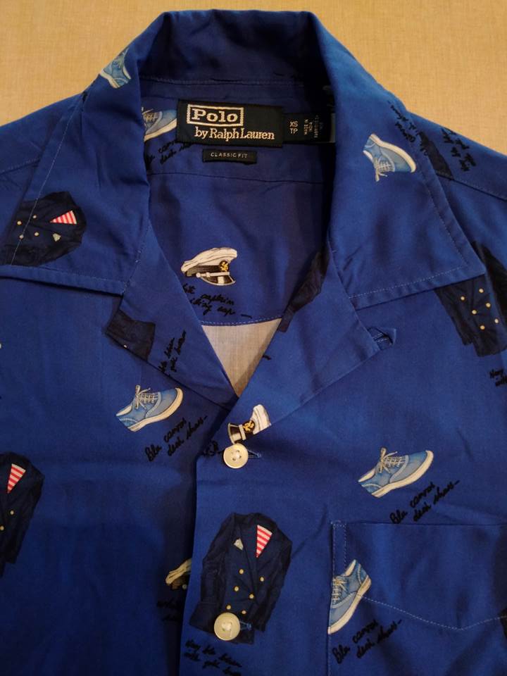 楽天市場】ポロ ラルフローレン シャツ アロハシャツ 絵柄 ブルー