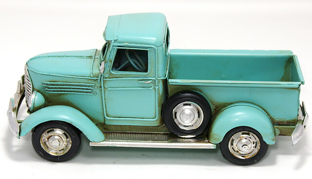 楽天市場】ブリキ おもちゃ トラックBLUE L27cm ブリキのおもちゃ